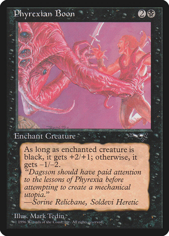 Phyrexian Boon card front