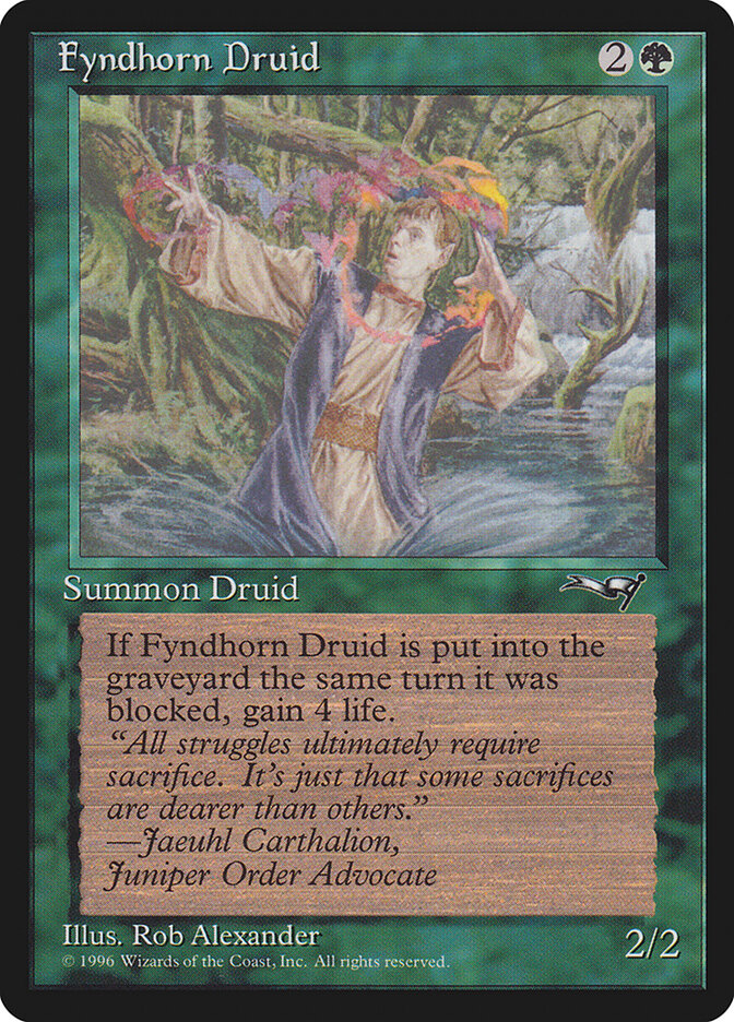 Fyndhorn Druid card front