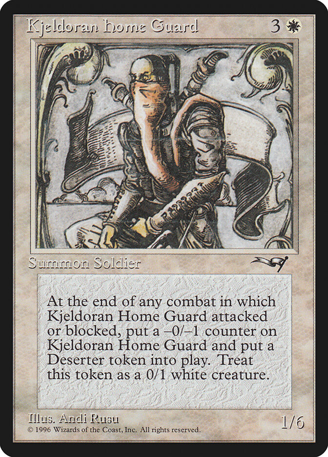 Kjeldoran Home Guard card front