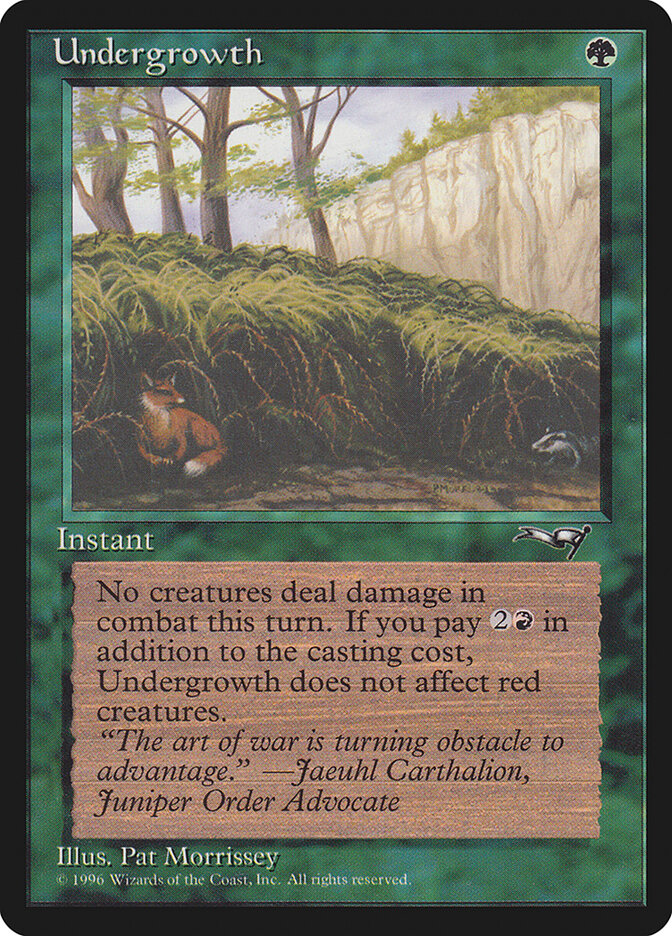 Undergrowth card front