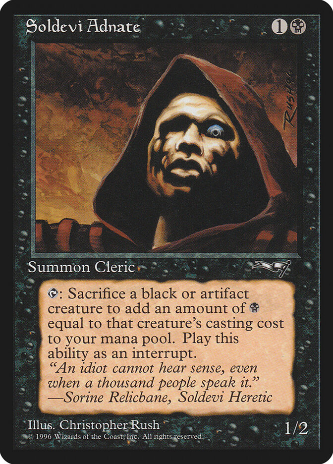 Soldevi Adnate card front