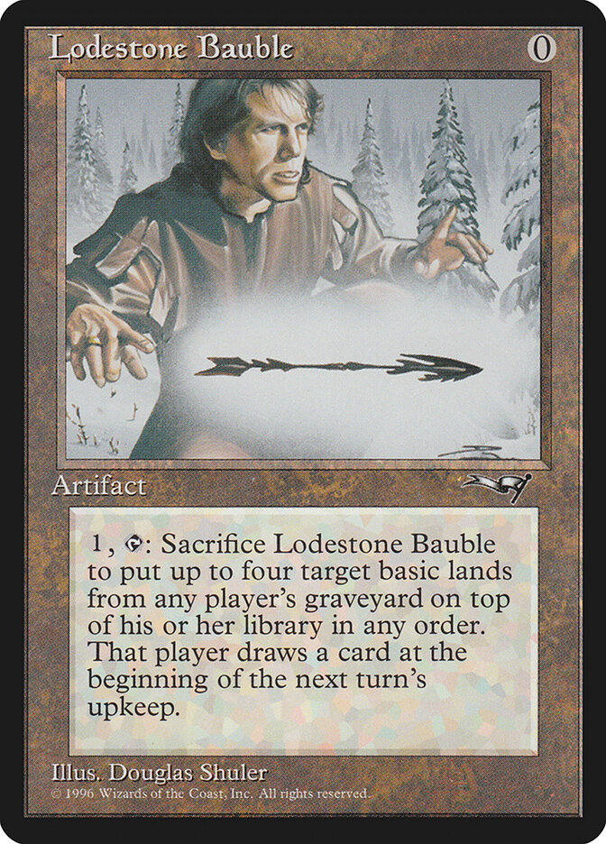 Lodestone Bauble card front