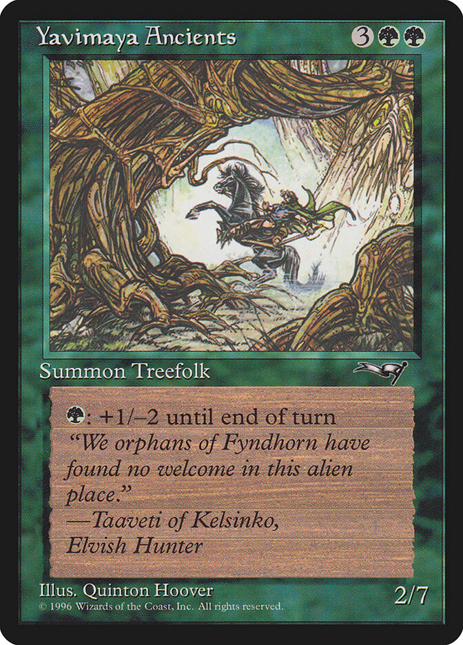 Yavimaya Ancients card front