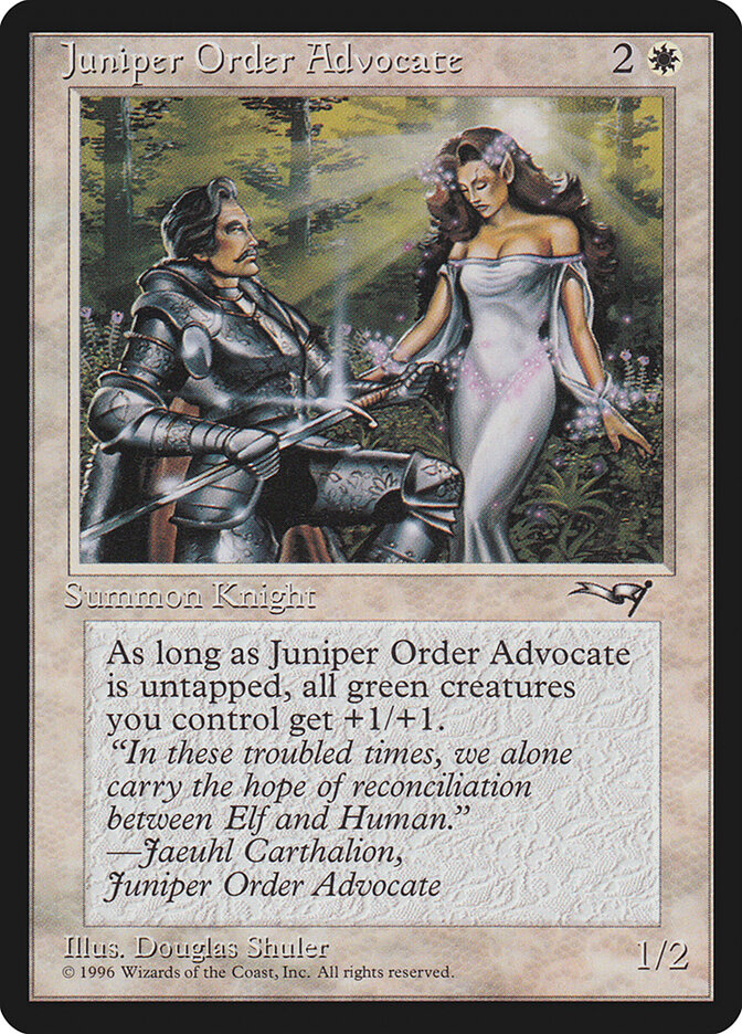 Juniper Order Advocate card front