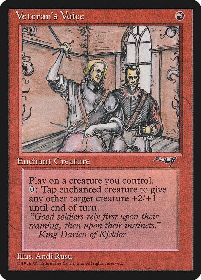 Veteran's Voice card front