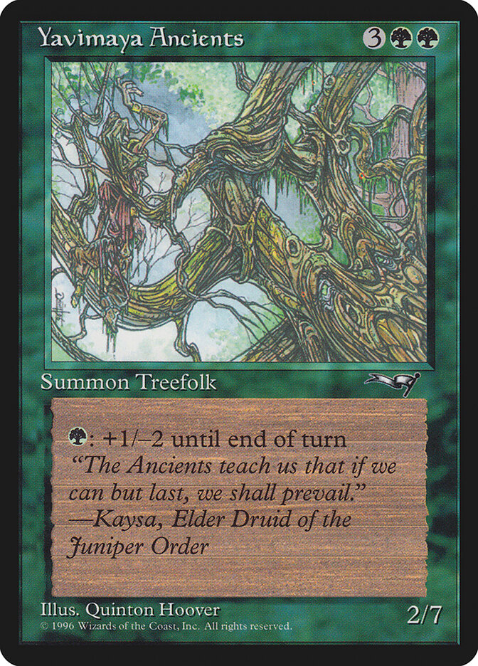 Yavimaya Ancients card front