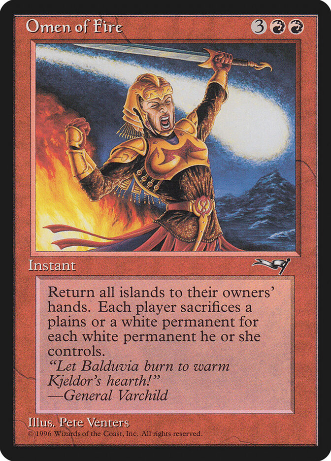 Omen of Fire card front