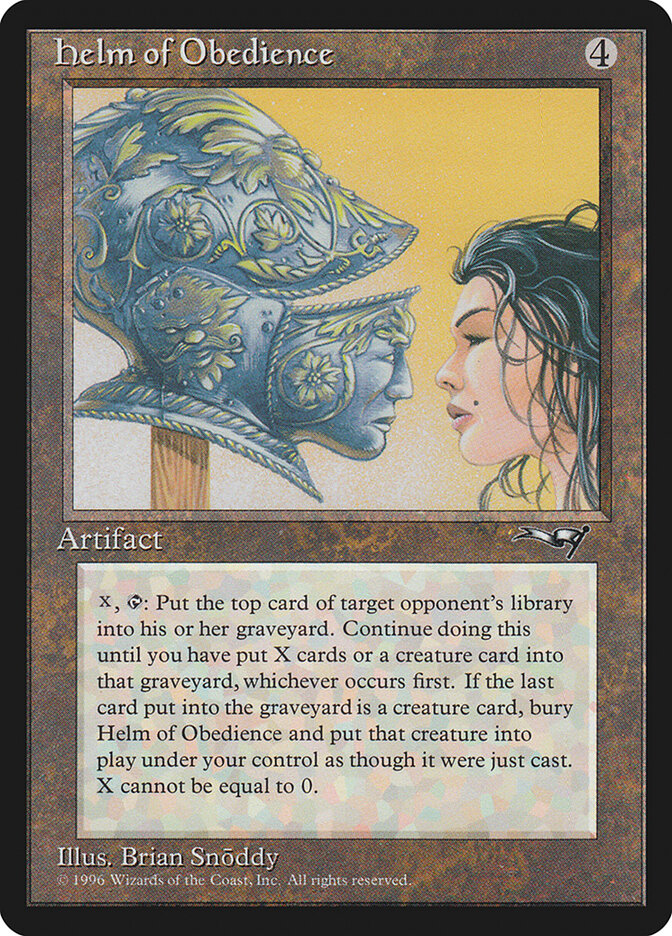 Helm of Obedience card front