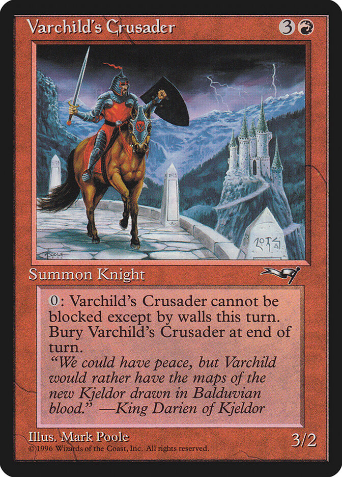 Varchild's Crusader card front