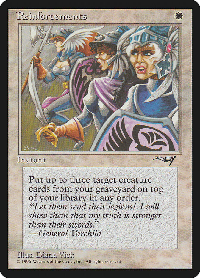 Reinforcements card front