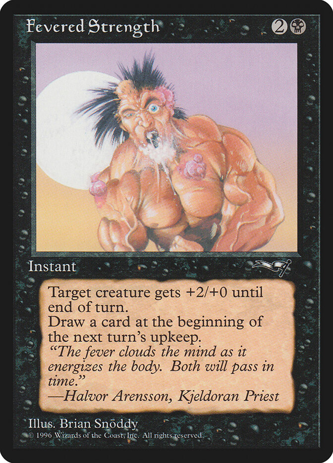 Fevered Strength card front