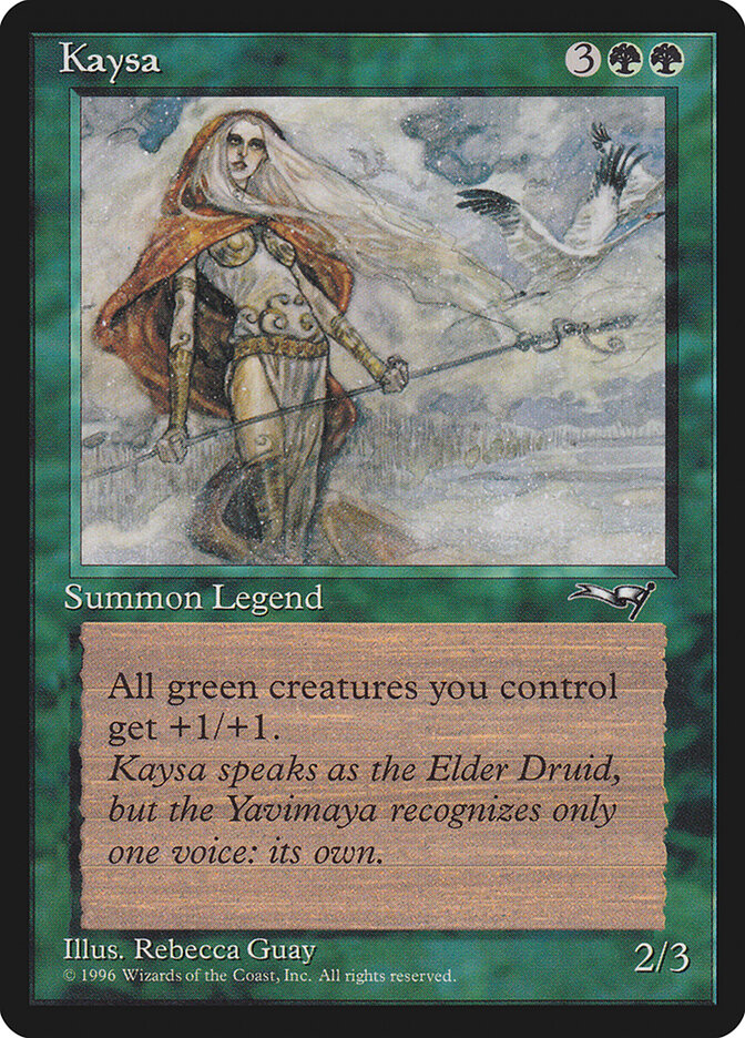 Kaysa card front