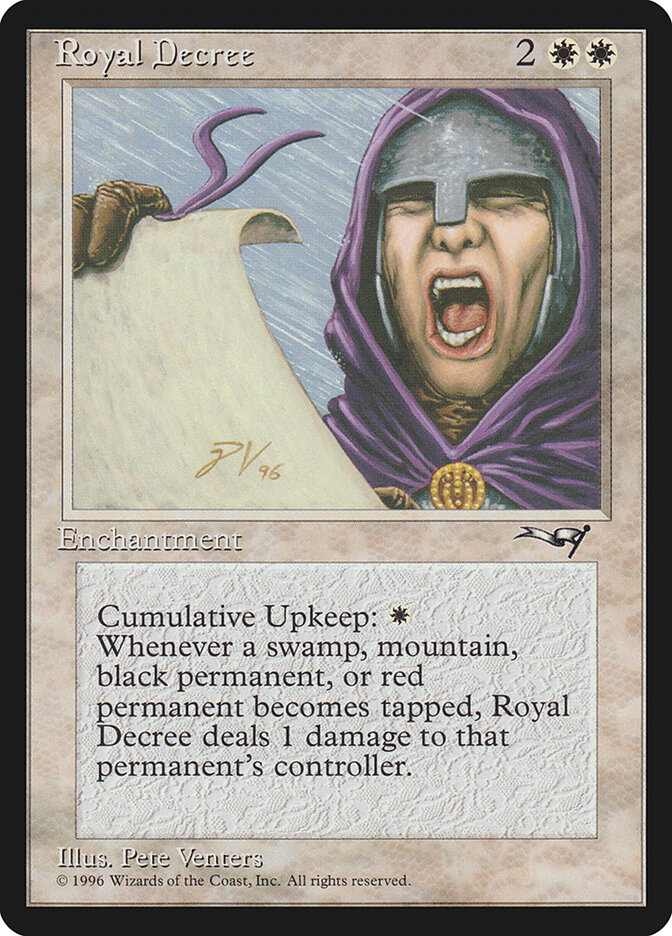 Royal Decree card front
