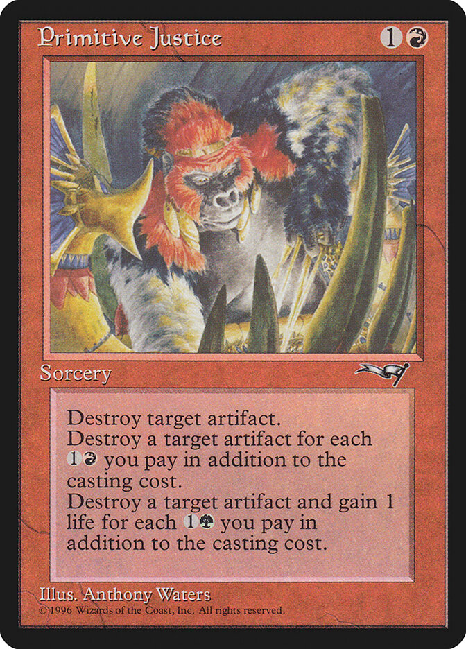 Primitive Justice card front