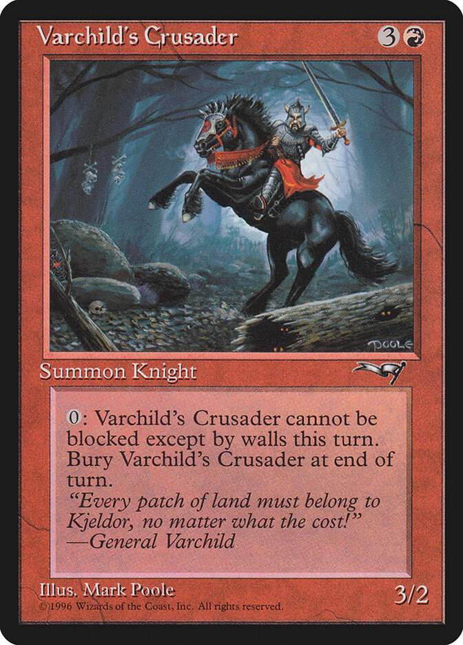 Varchild's Crusader card front