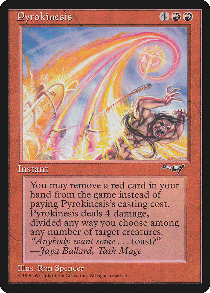 Pyrokinesis card front