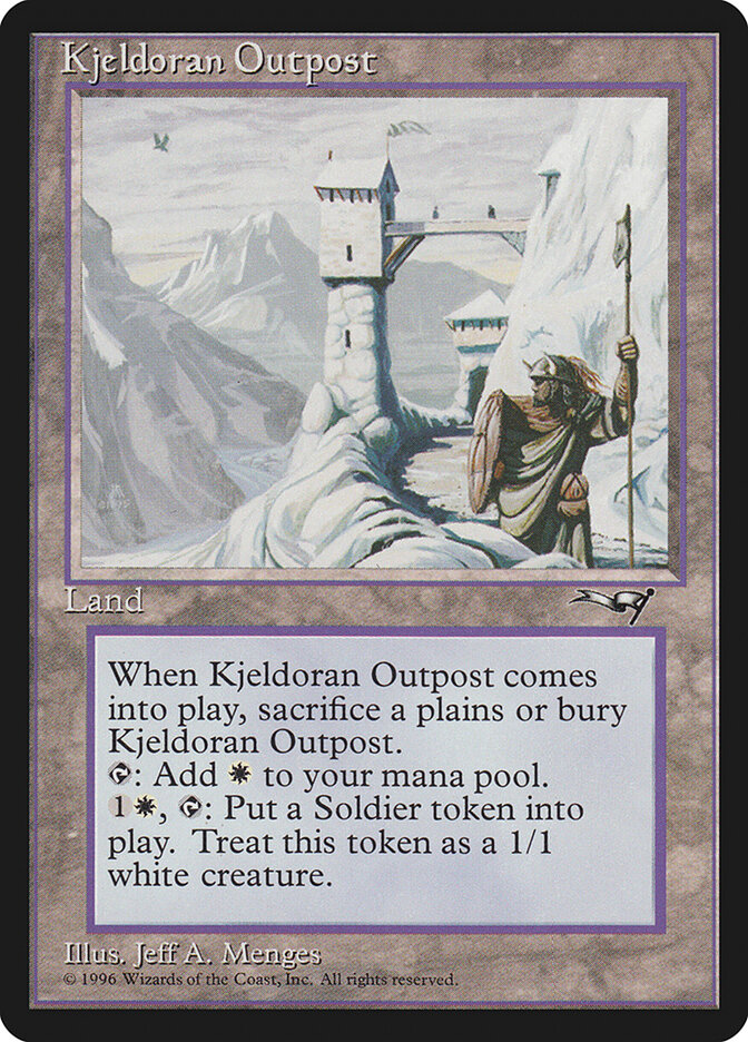 Kjeldoran Outpost card front