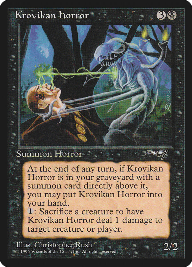 Krovikan Horror card front