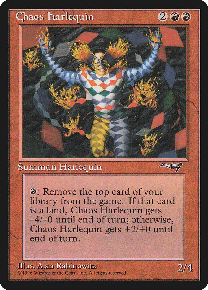 Chaos Harlequin card front