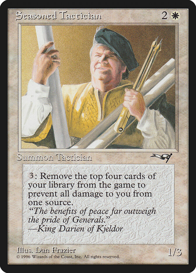 Seasoned Tactician card front