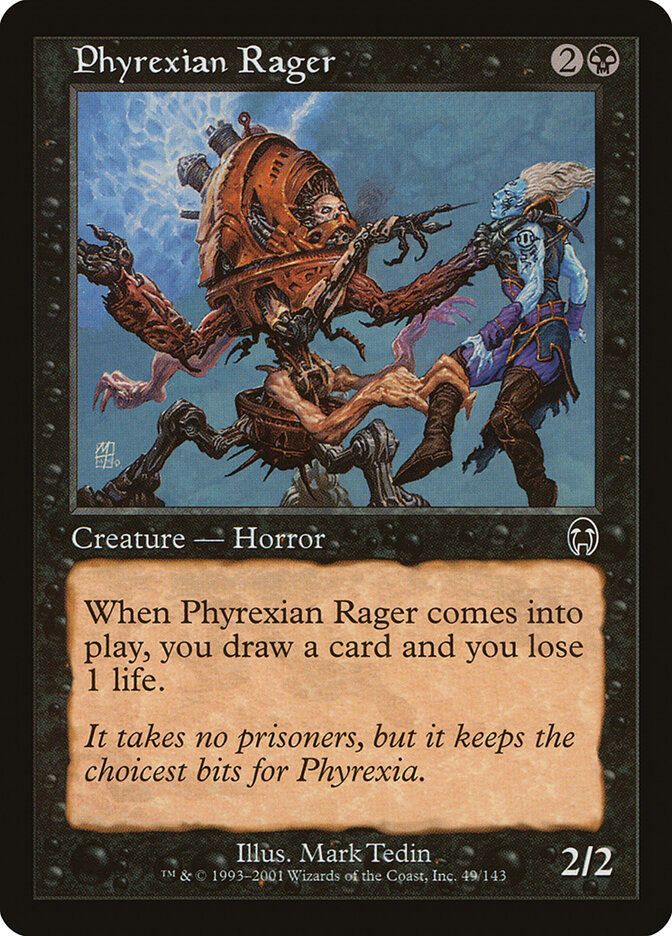 Phyrexian Rager card front