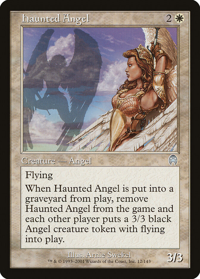 Haunted Angel card front