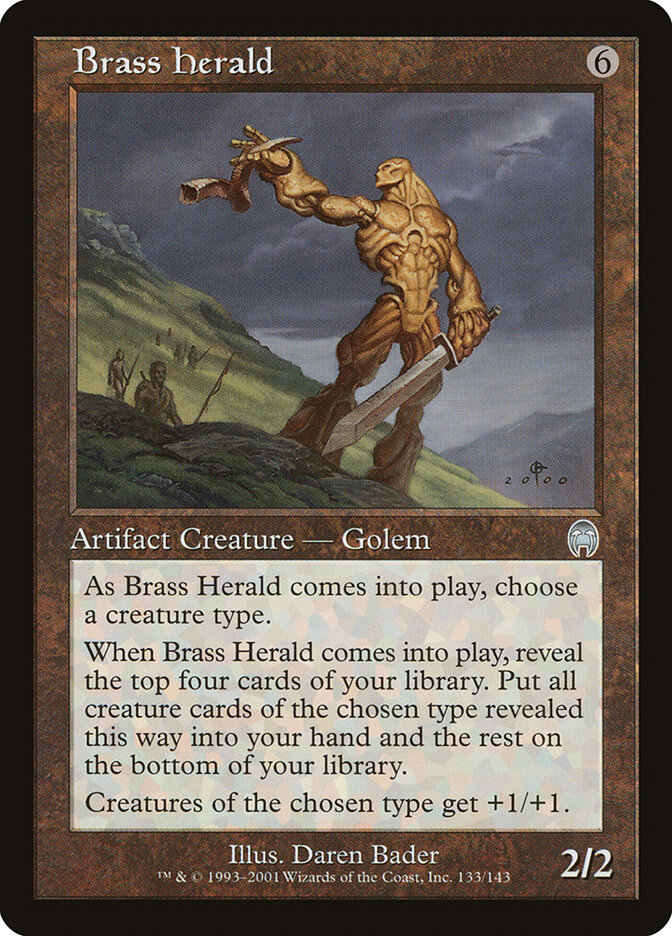 Brass Herald card front