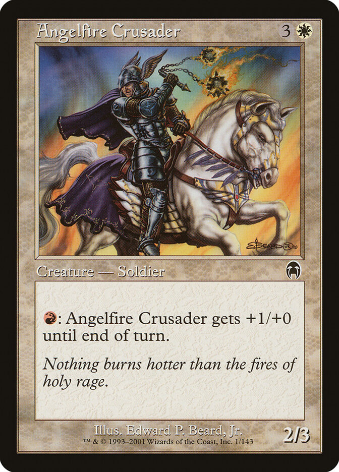 Angelfire Crusader card front