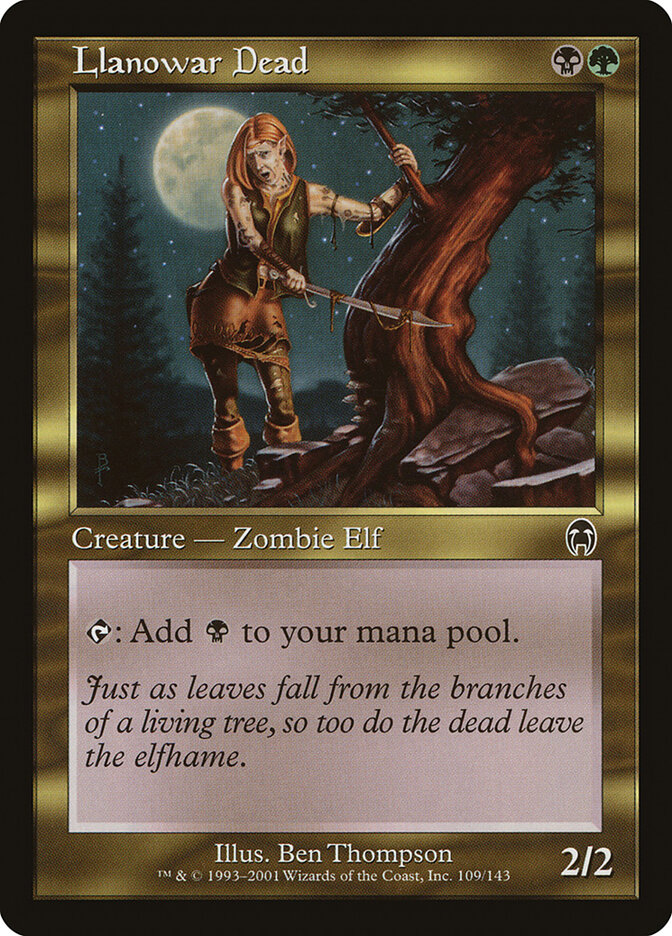 Llanowar Dead card front