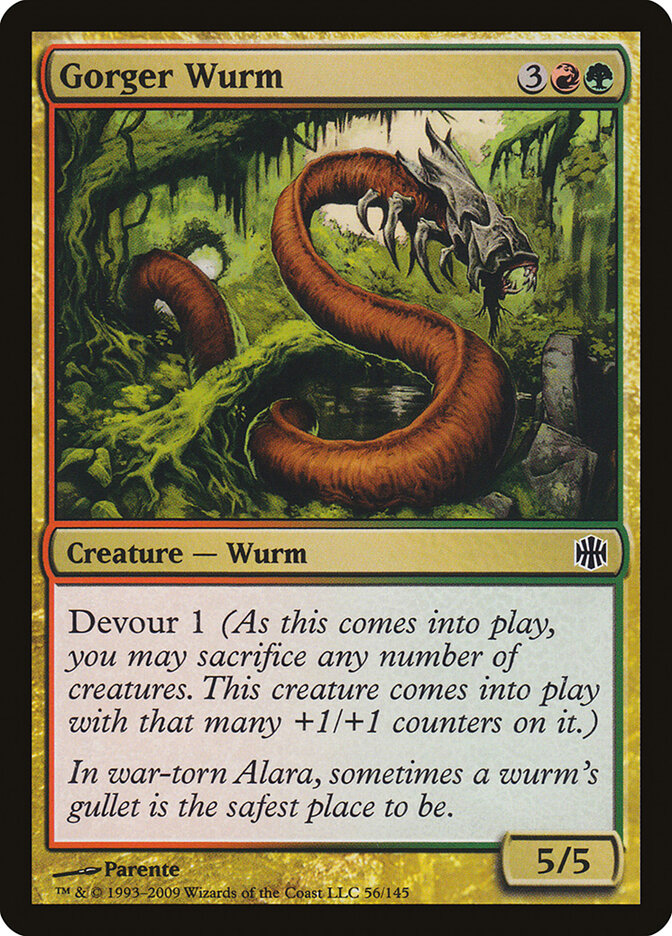 Gorger Wurm card front