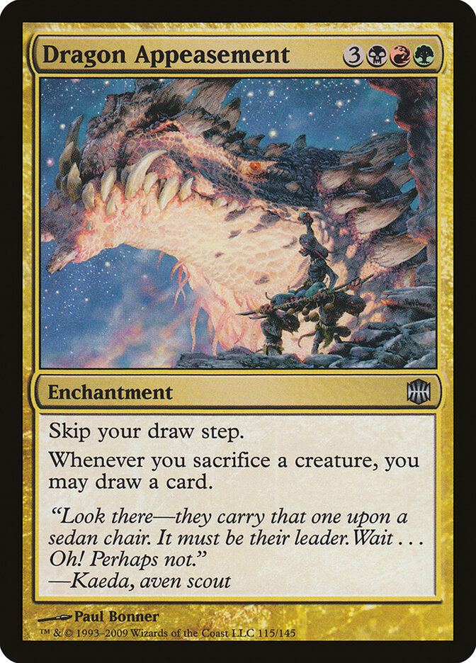 Dragon Appeasement card front
