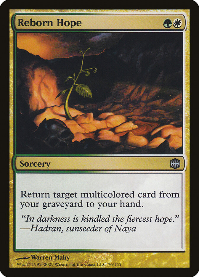 Reborn Hope card front
