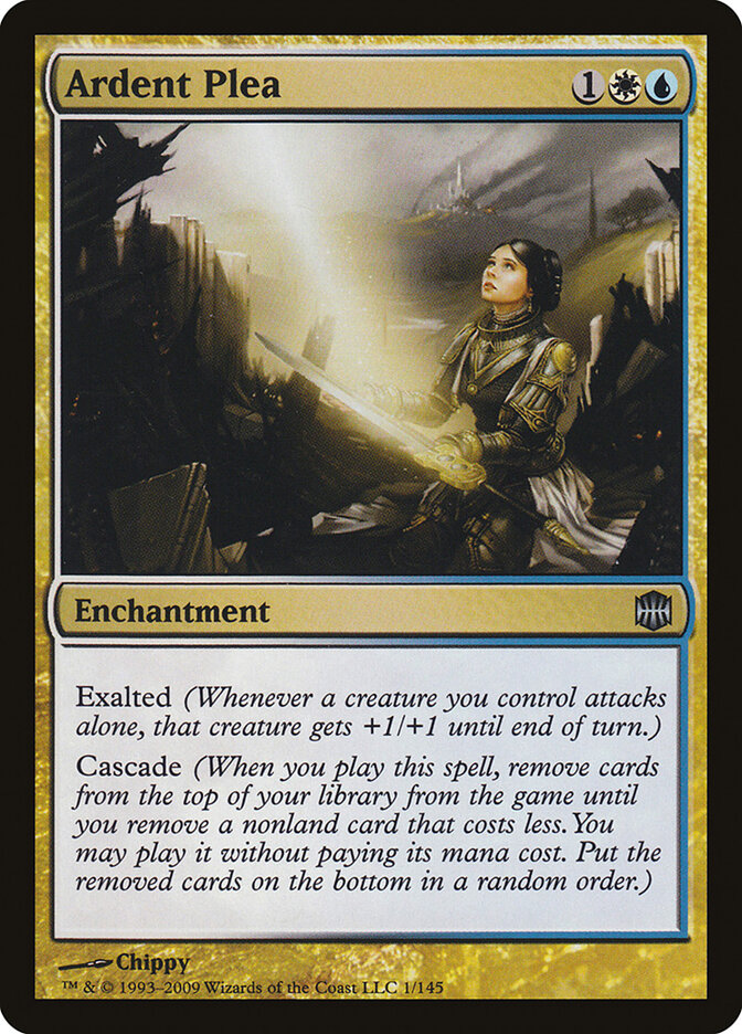 Ardent Plea card front