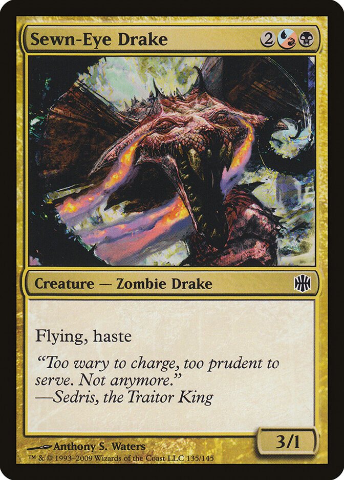 Sewn-Eye Drake card front