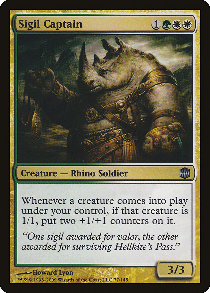 Sigil Captain card front