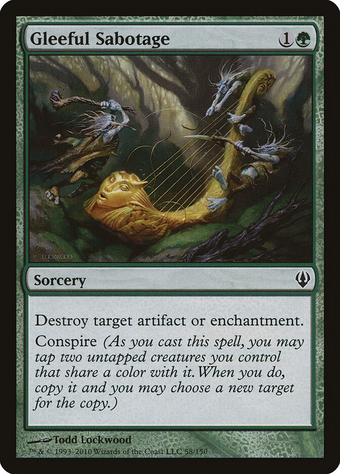 Gleeful Sabotage card front