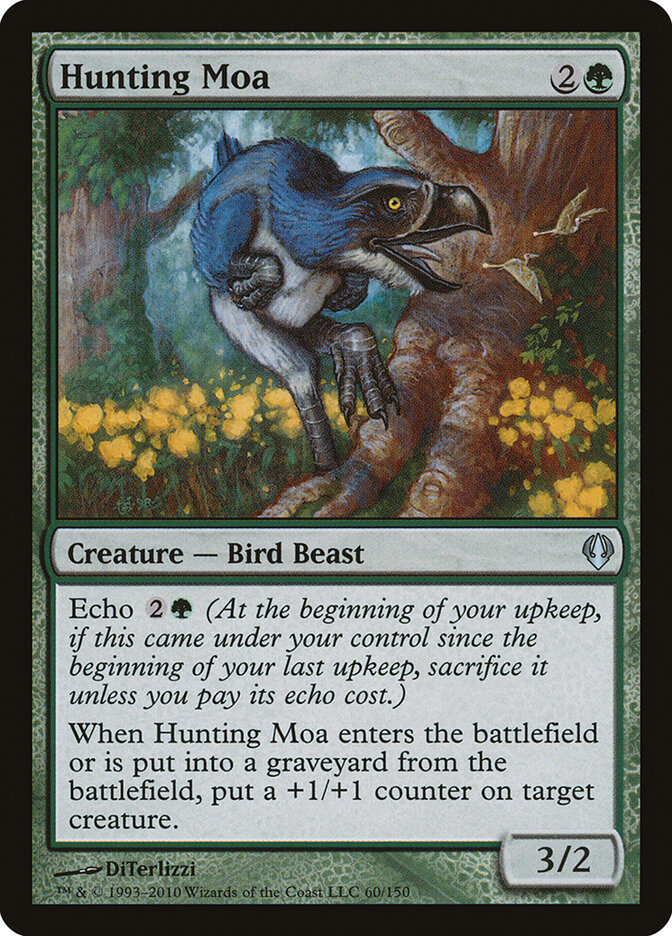Hunting Moa card front