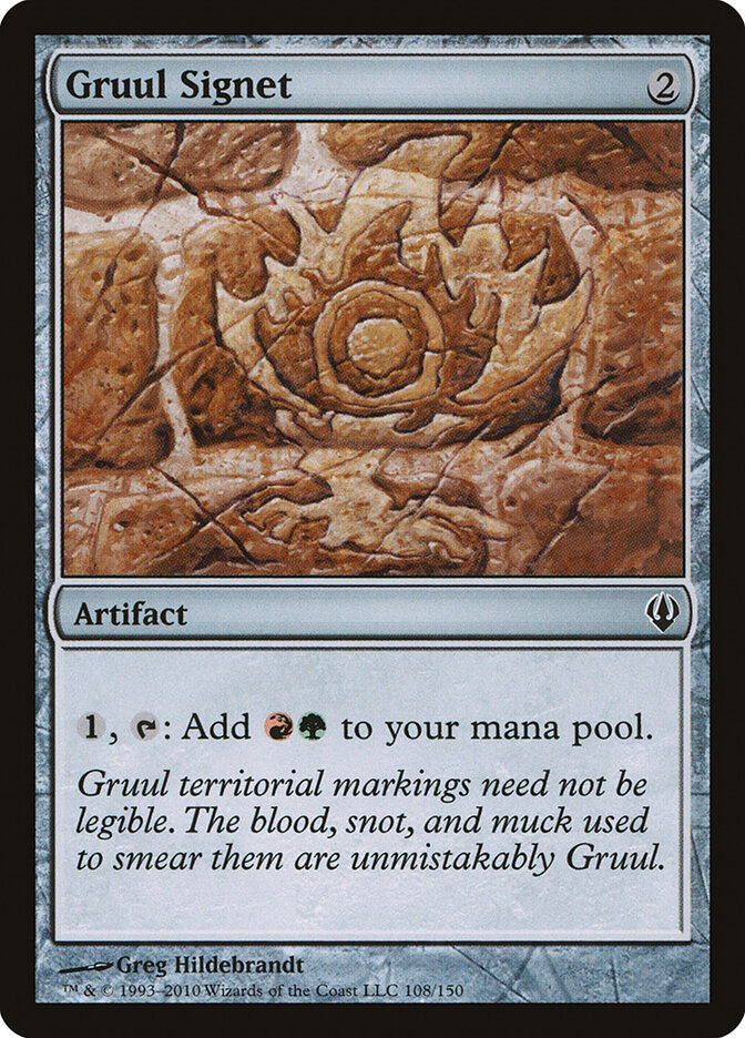 Gruul Signet card front