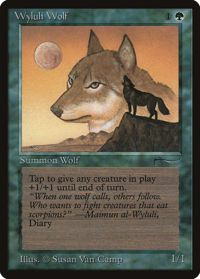 Wyluli Wolf card front