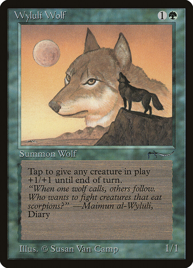 Wyluli Wolf card front