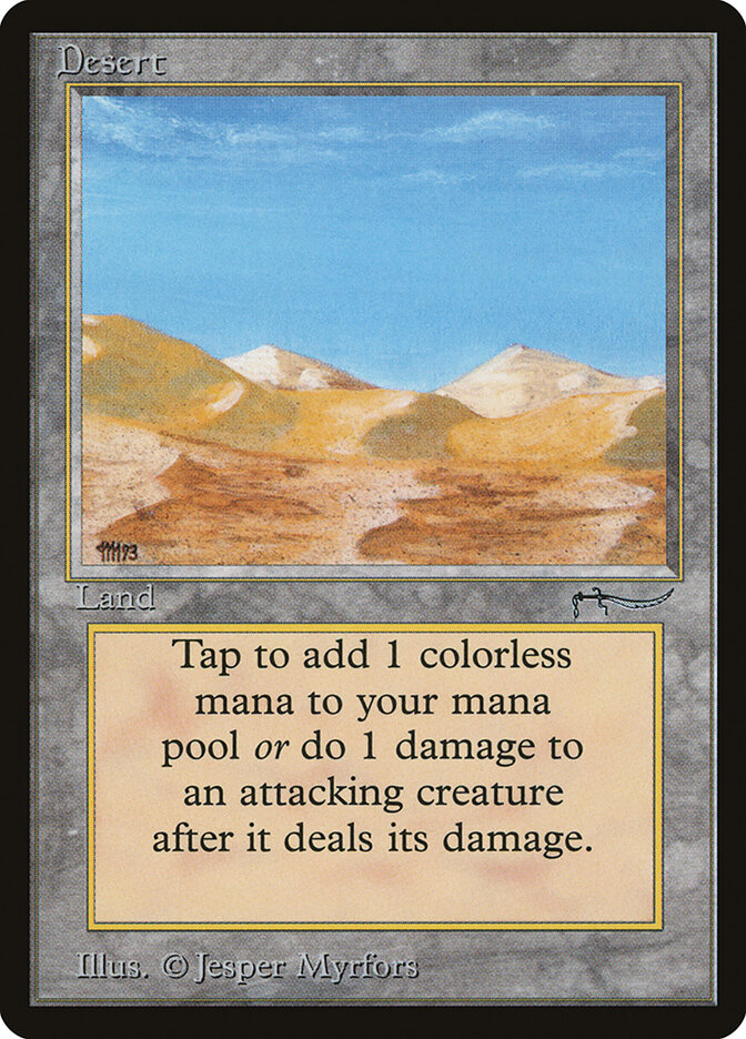 Desert card front
