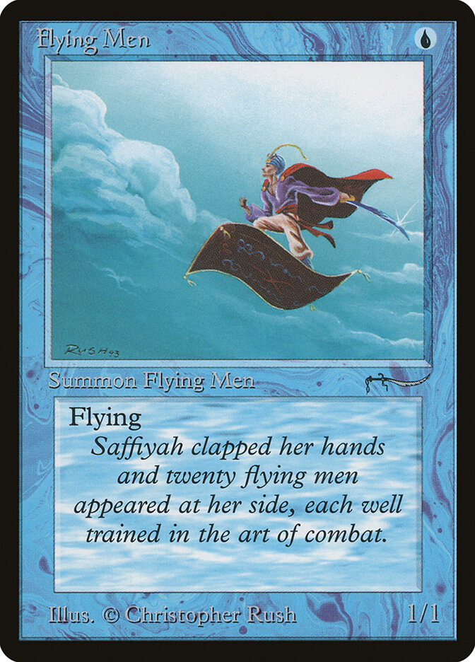 Flying Men card front