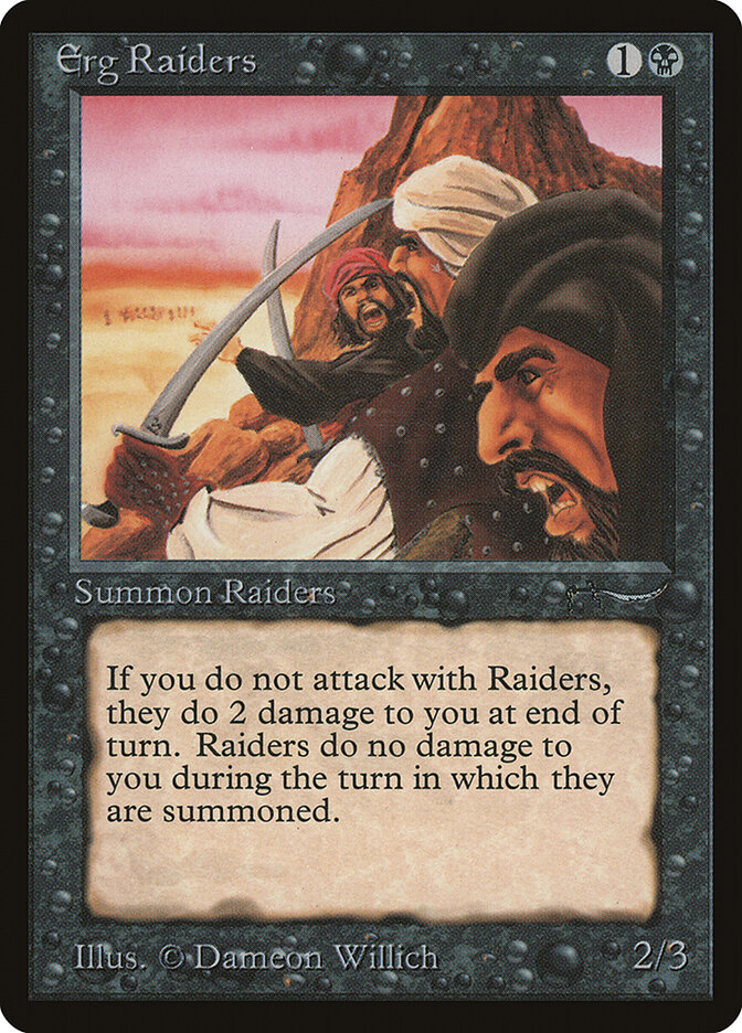 Erg Raiders card front