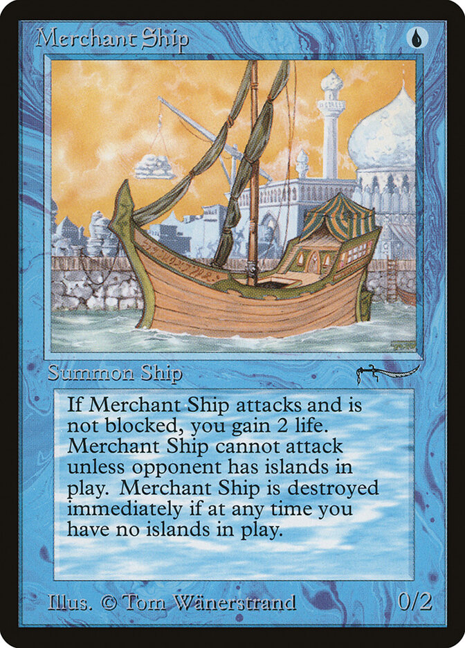 Merchant Ship card front