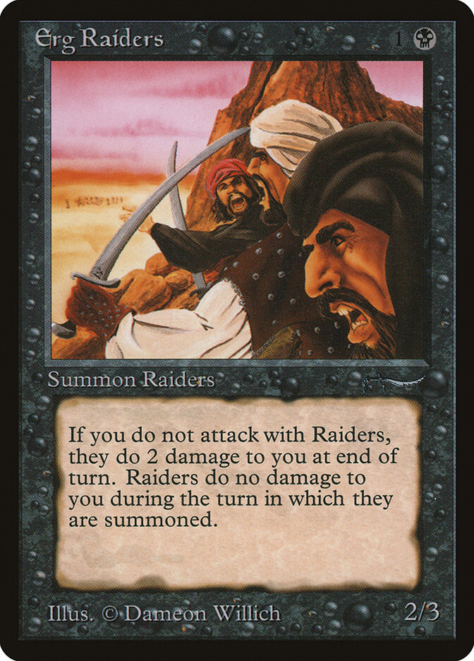 Erg Raiders card front