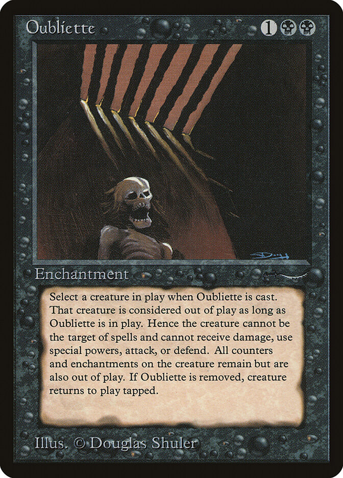 Oubliette card front