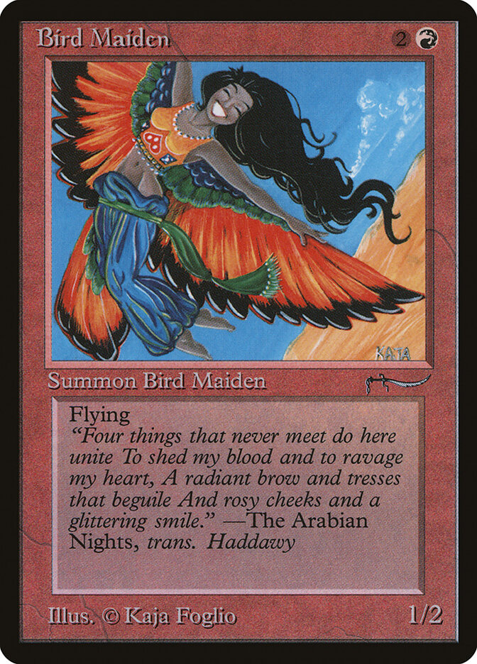 Bird Maiden card front