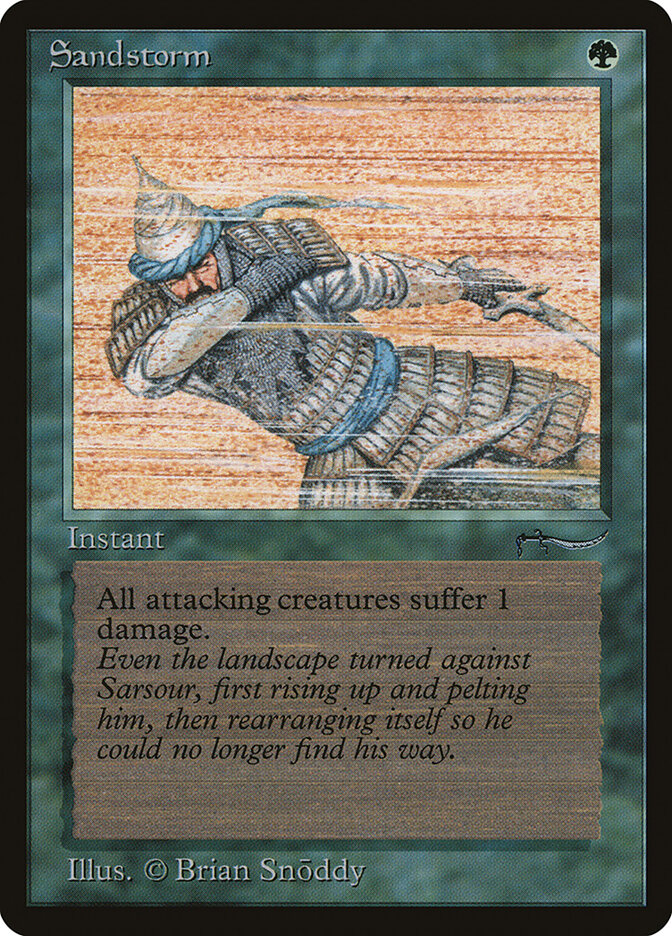Sandstorm card front