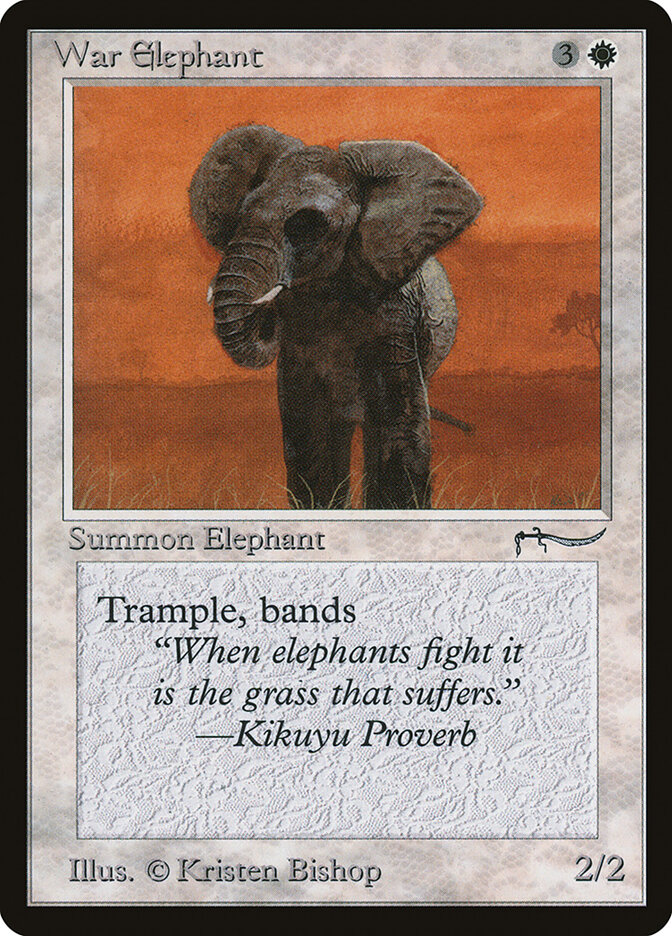 War Elephant card front