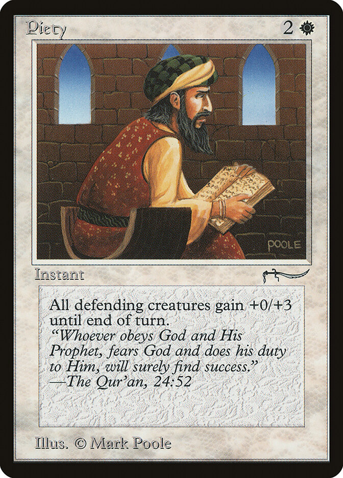Piety card front